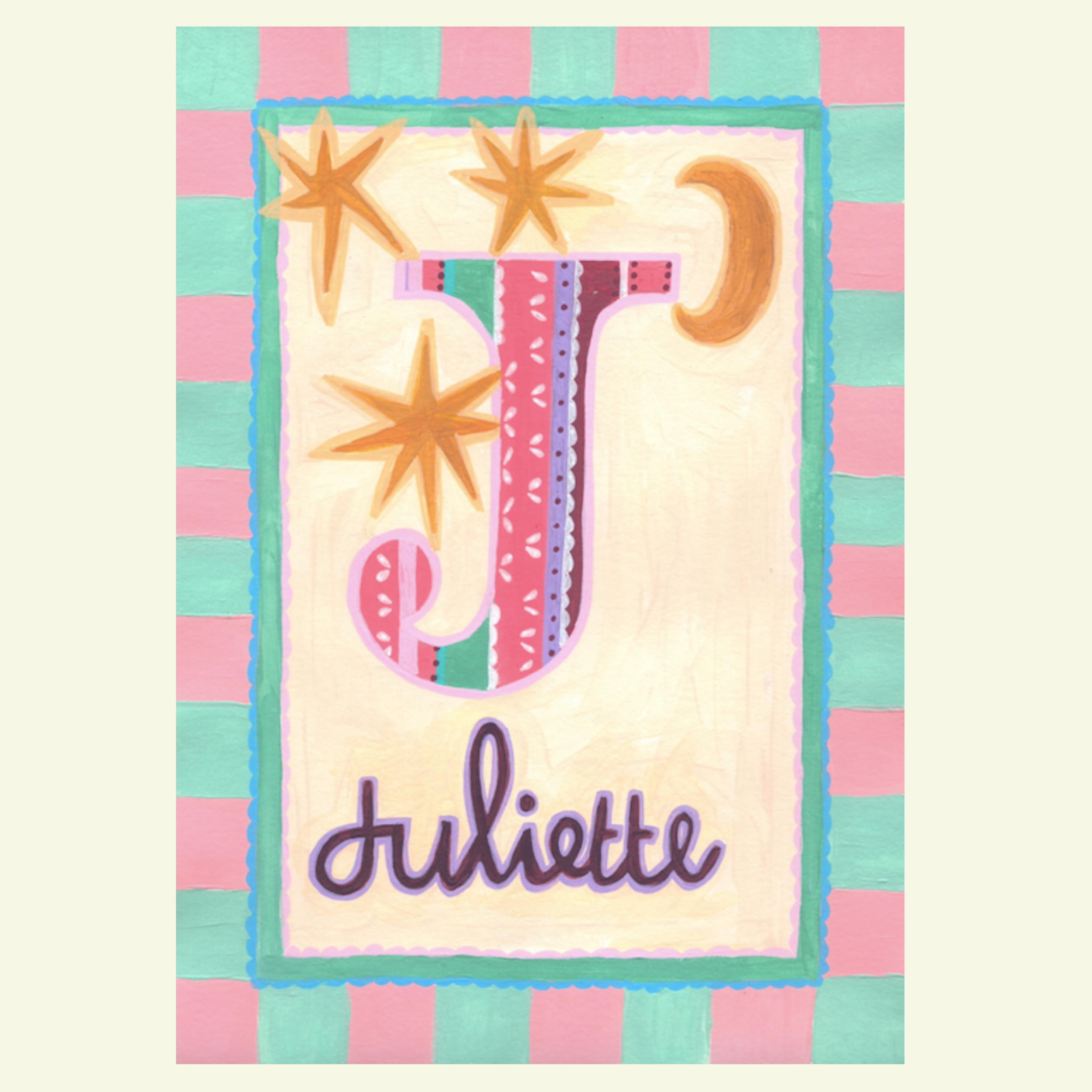 Bespoke letter / name paintings